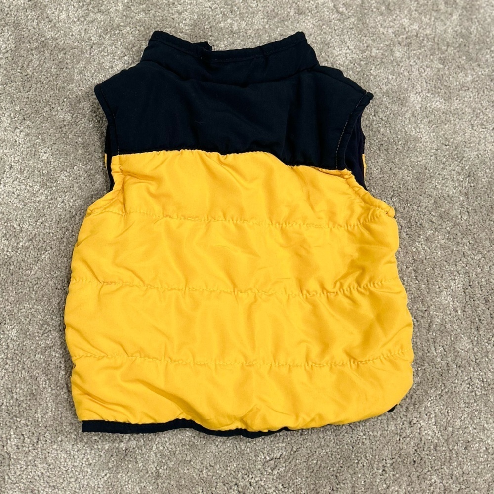 Ben Sherman Yellow and Black Quilted Vest - 2T - Picture 3 of 3